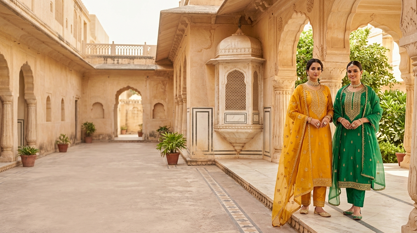 Royal Kesaria 3P - Bhavya Fashions Wholesale