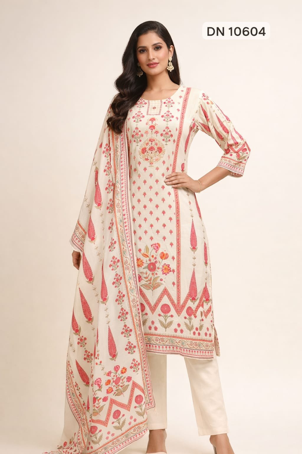 10604 Kurti Pant Dupatta