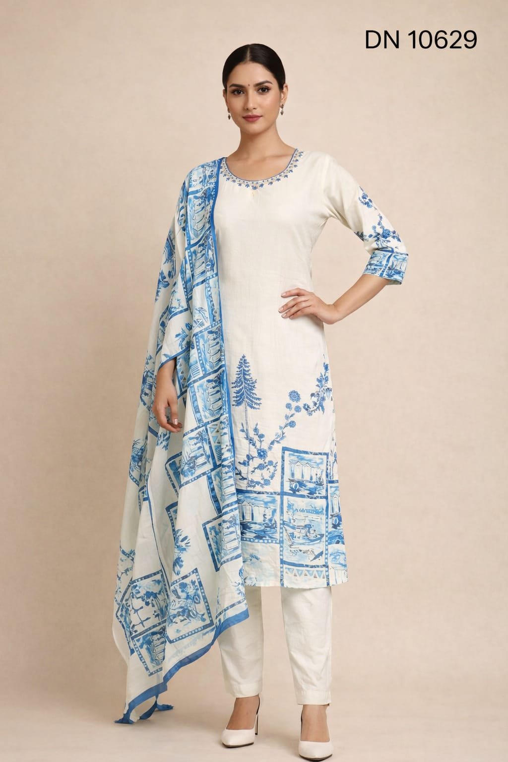 10629 Kurti Pant Dupatta