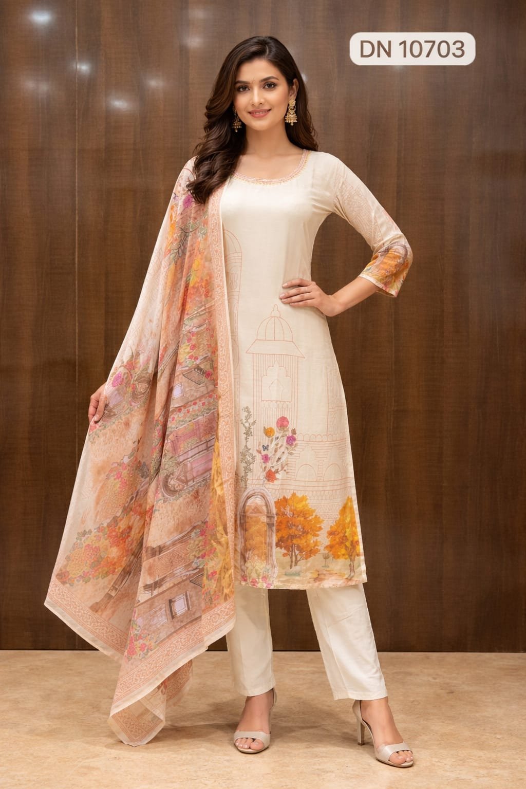 10703 Kurti Pant Dupatta